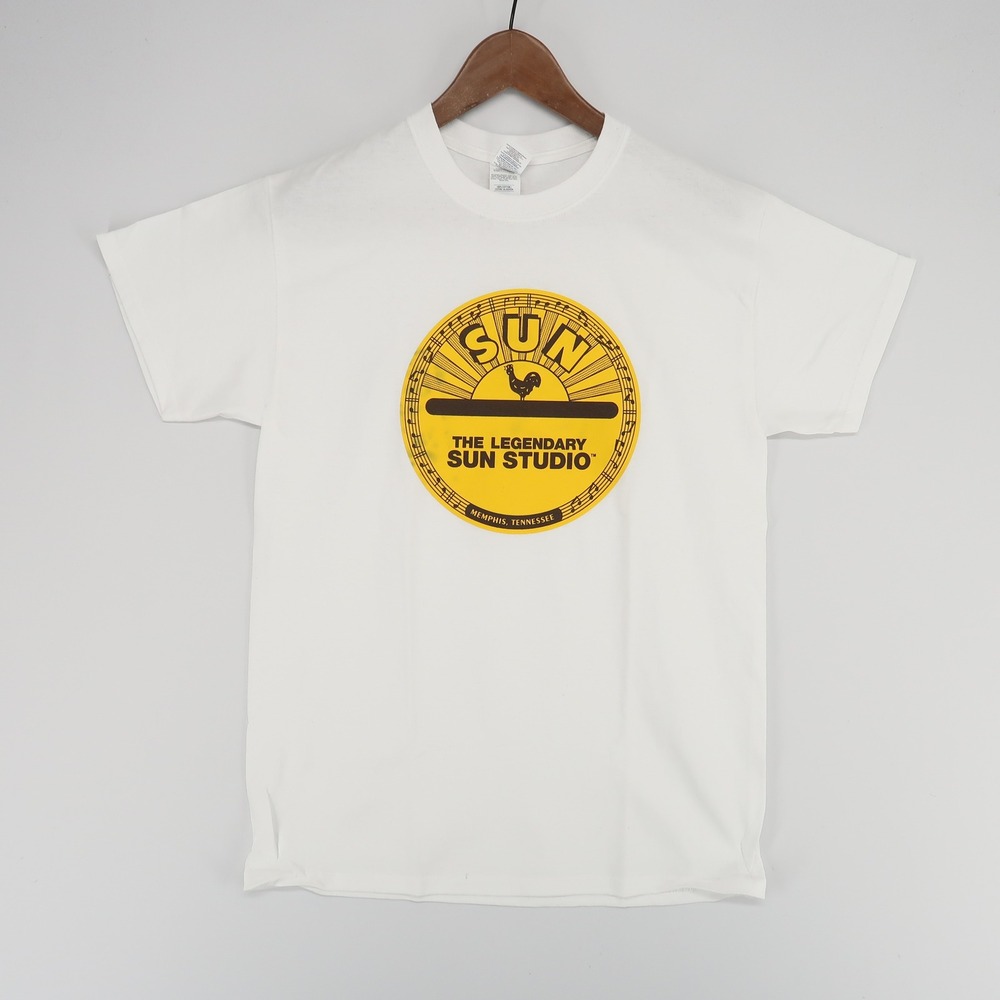 Sun‎ Studio T Shirt Mens M White Graphic Short Sleeve Memphis Tennessee Music